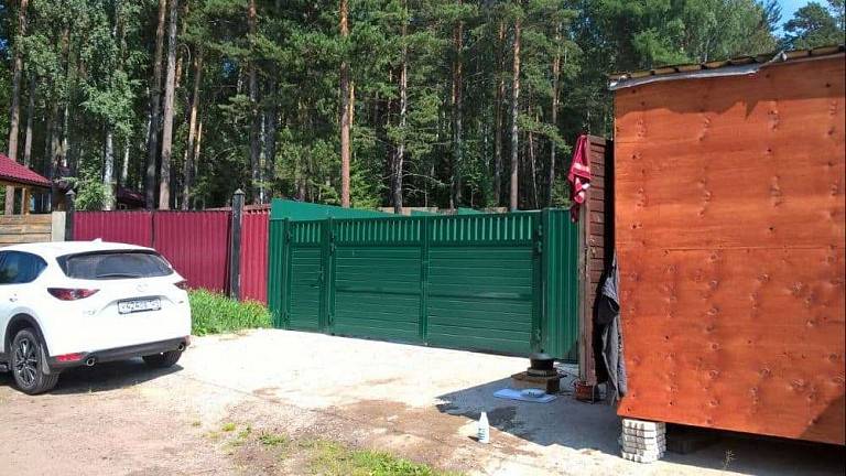 Распашные ворота Береть Распашные ворота Береть