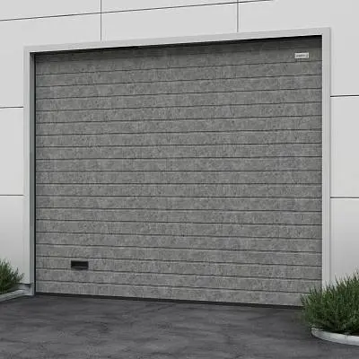 Промышленные ворота цвет мореный дуб 